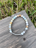 “Forever Sisters” Amazonite Stretch Bracelet-7 1/2 Inch