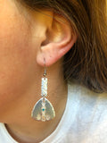 Textured Tribal Drop Earrings