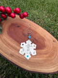 “Sand over Snowflakes” Ornament