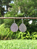 Textured Teardrop Earrings