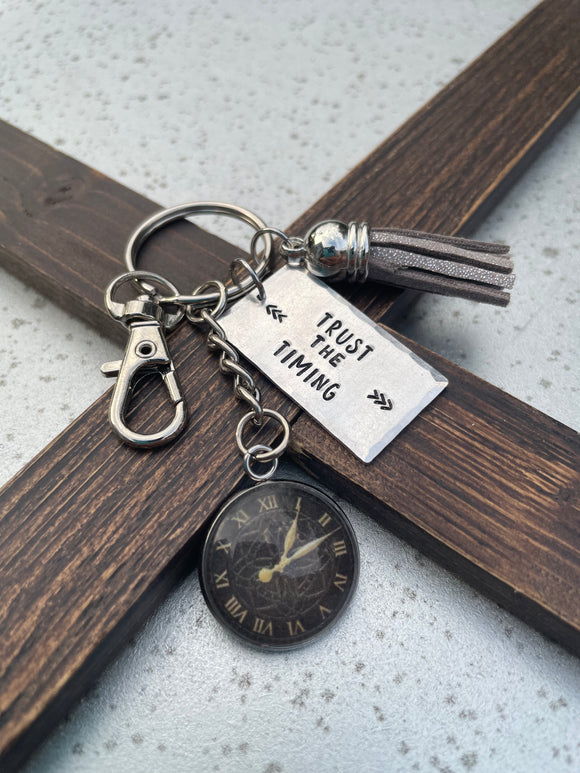 “Trust The Timing” Keychain