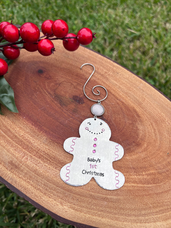 “Baby Girl’s 1st Christmas” Ornament