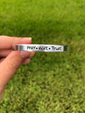 “Pray•Wait•Trust” Thin Cuff Bracelet