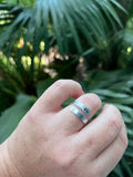 Sun w/ Inlay Thin Wrap Ring