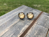 “Ruler” Glass Stud Earrings