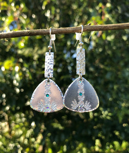 Textured Tribal Drop Earrings