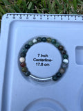 “No Regrets” Indian Agate Stretch Bracelet-7 Inch